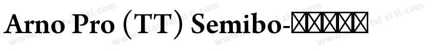 Arno Pro (TT) Semibo字体转换